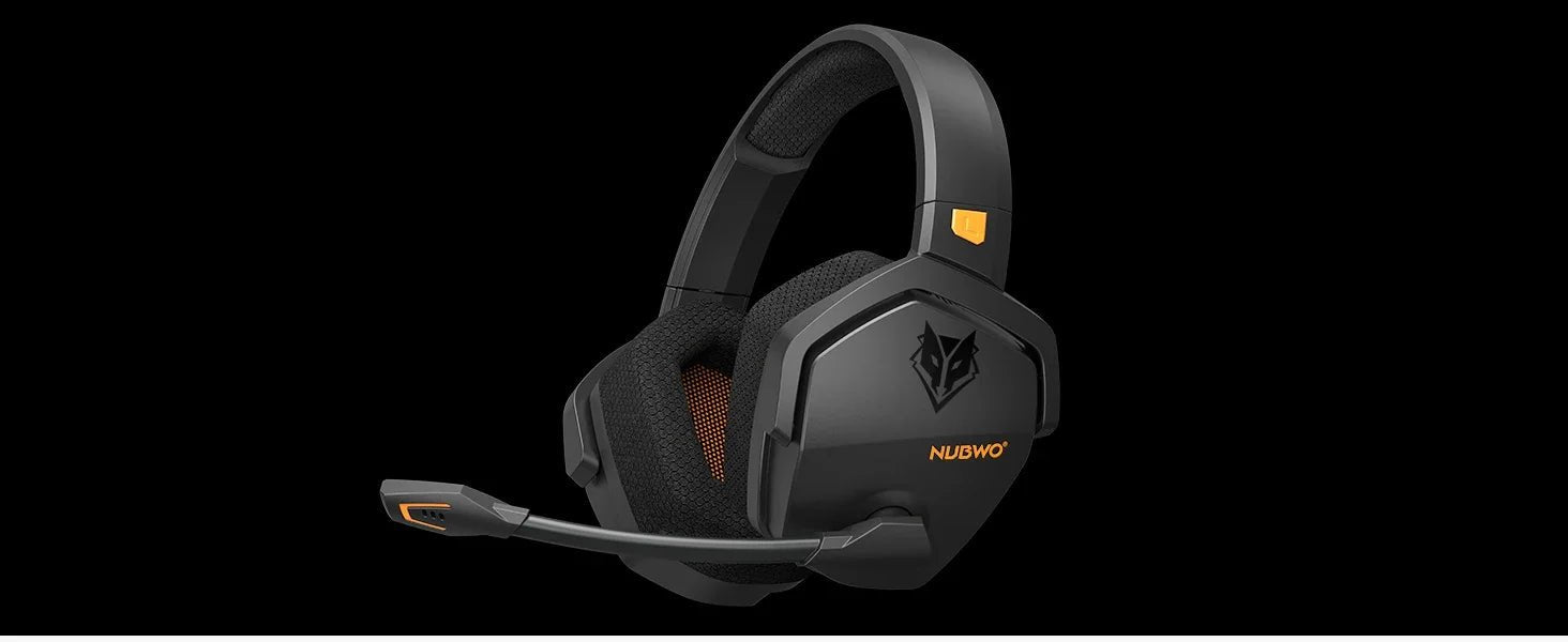 NNEOBA Dual Wireless Gaming Headset Orange - Gear for Gamers